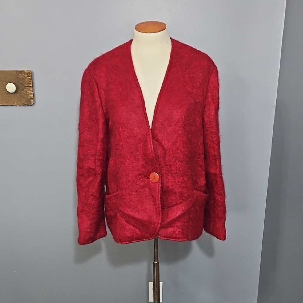 Freedom Wear, Vintage, Ireland, Mohair/wool Coat, Size Large